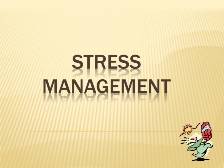 Stress Management: A Comprehensive PowerPoint Presentation - Well ...